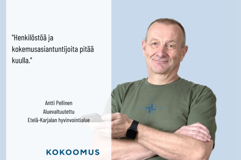 Antti Pellinen: ”Henkilöstöä ja kokemusasiantuntijoita pitää kuulla”