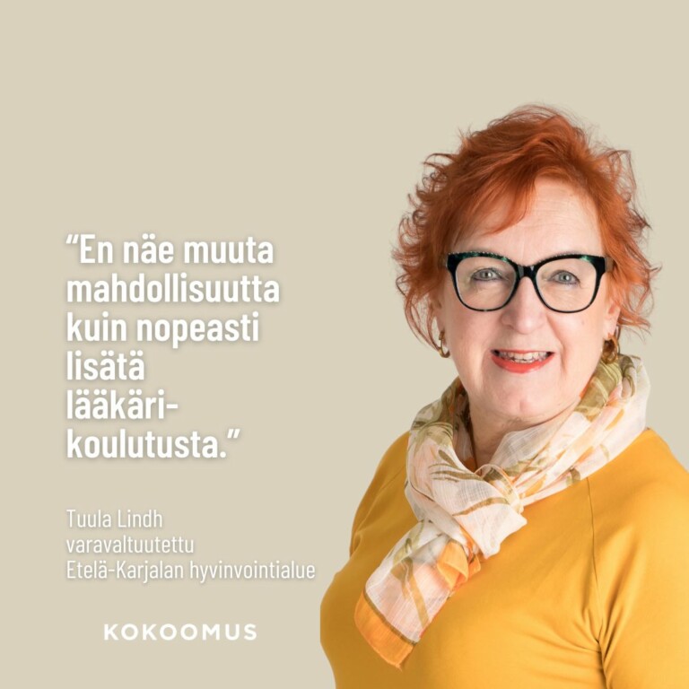 Tuula Lindh: Onko lääkäripula ikuisuuskysymys?