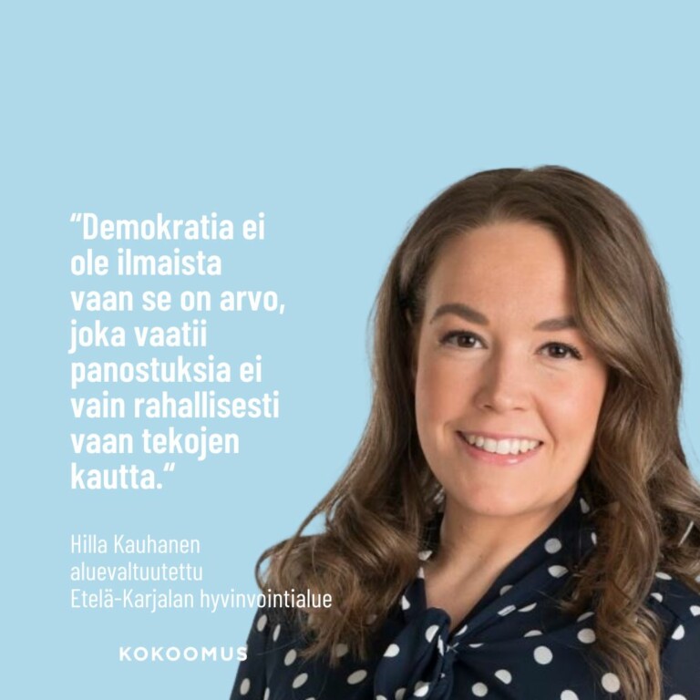 Hilla Kauhanen: Mitä demokratia saa maksaa?