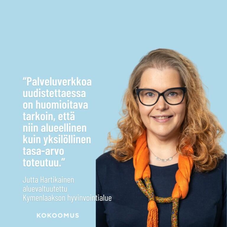 Jutta Hartikainen: Tasa-arvo ja ihmisoikeudet huomioitava myös hyvinvointialueen päätöksenteossa