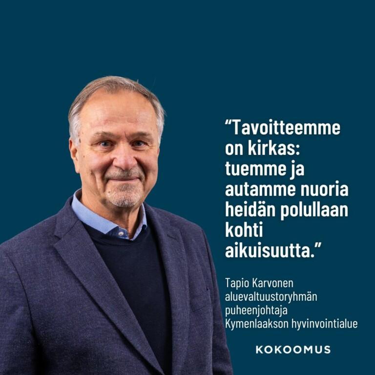 Tapio Karvonen: Opiskeluhuollon rooli on merkittävä