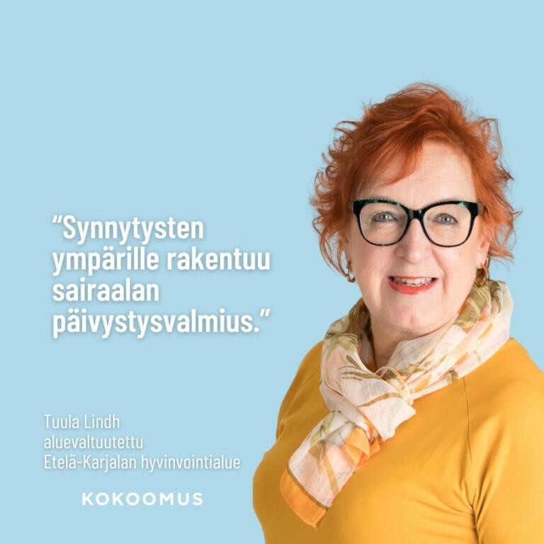 Tuula Lindh: Synnytykset tulee säilyttää Etelä-Karjalassa