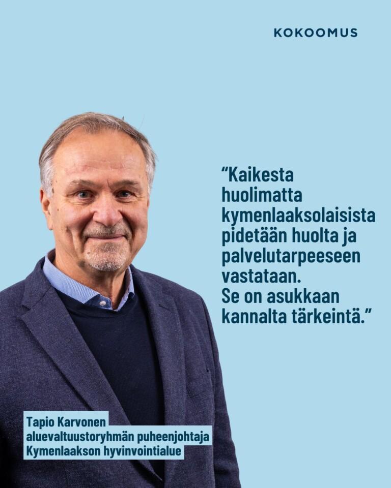 Kokoomuksen ryhmäpuheenvuoro Kymenlaakson hyvinvointialueen tilinpäätöksestä 2024