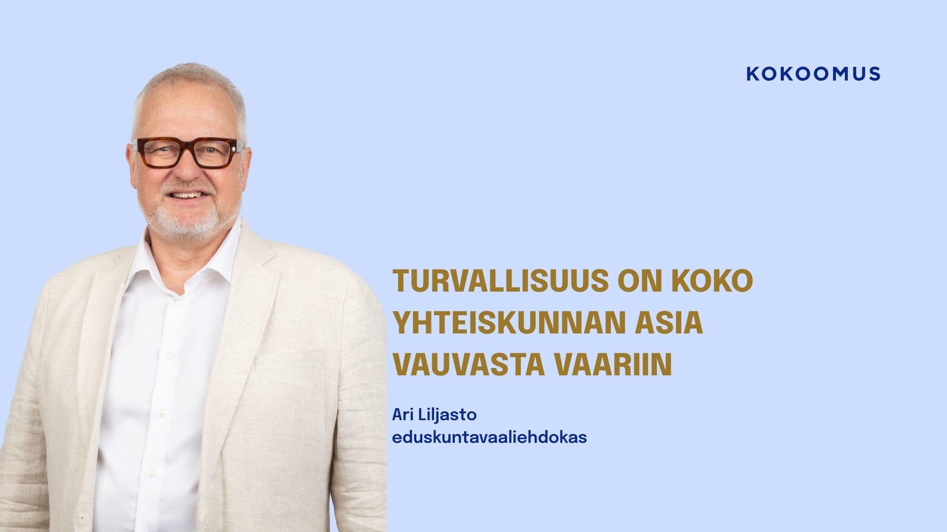 Turvallisuus on koko yhteiskunnan asia vauvasta vaariin