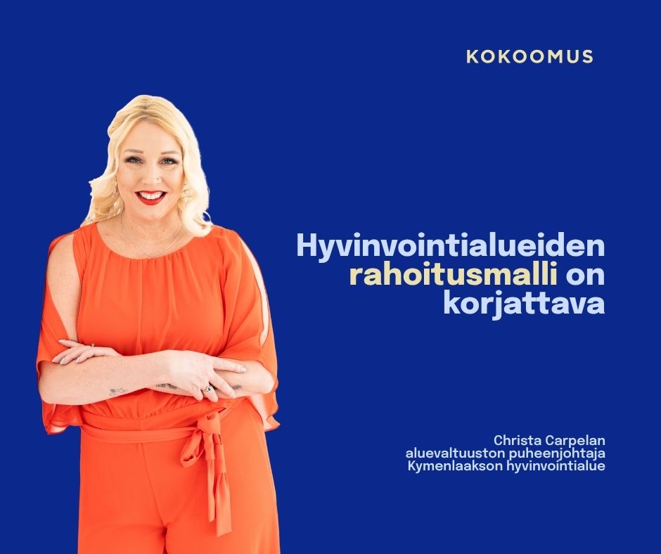 Hyvinvointialueiden taloushaasteista puhutaan usein säästöjen, palveluverkon ja alijäämien kautta. Liian vähän puhutaan rahoitusmallista, joka ei kaikilta osin tunnista alueiden todellista palvelutarvetta.